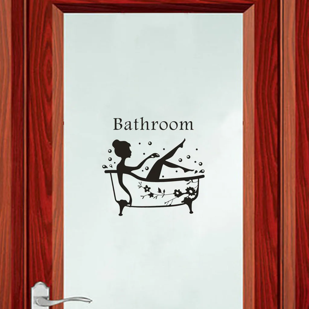 Decorative Wall Stickers Removable Self-adhesive Decals Bathroom Door Sticker Wall Window Decoration L1022 Decorative Wall Stickers Removable Self-adhesive Decals Bathroom Door Sticker Wall Window Decoration L1022