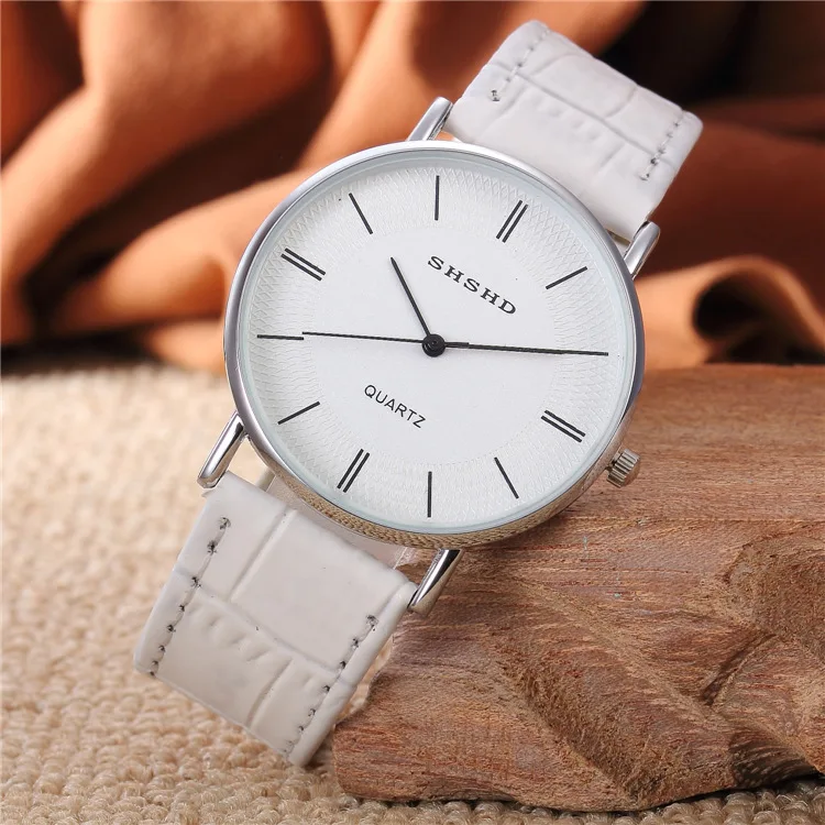 

2016 Autumn And Winter New Style Korean-style Simple Students Couple Watch One-to-Leather Belt Waterproof Men's Women's Couple W