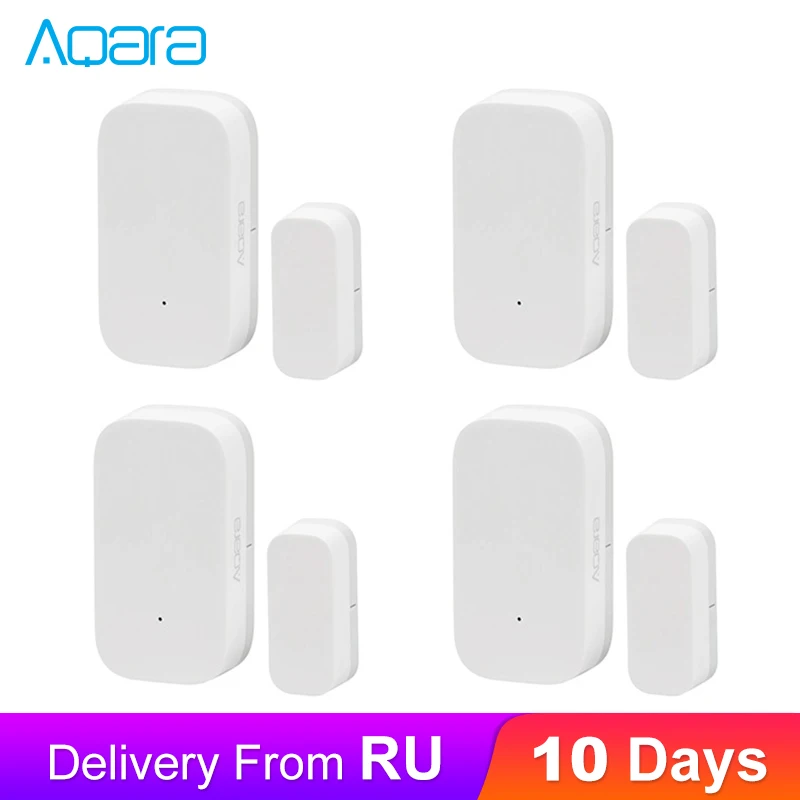 Датчик открытия окон и дверей Aqara Zigbee Беспроводной сенсор работает с приложением