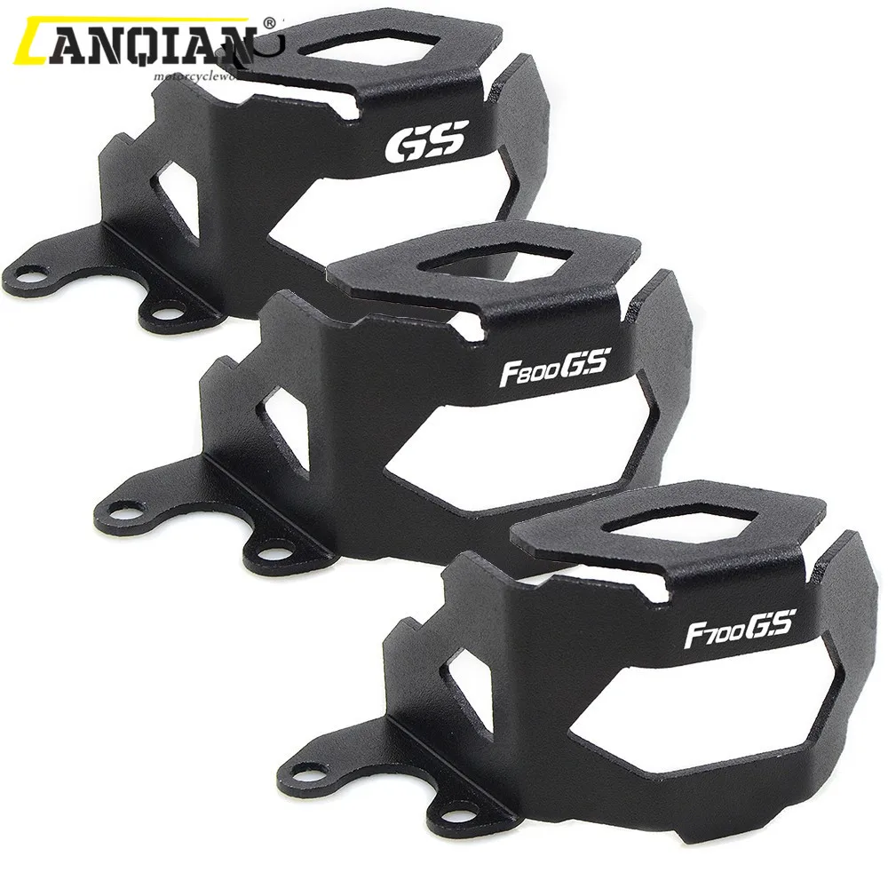 Black Front Brake Fluid Reservoir Guard Protector Cover For BMW F800GS/F700GS 