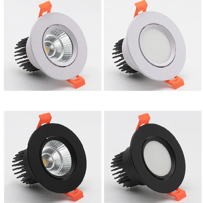 LED Downlight Recessed Ceiling Spotlight Ceiling Lamps LED lights Embedded COB downlights Dimmable 5W7W9W12W15W18W Home commercial led lights AC90-265V ceiling Indoor lighting