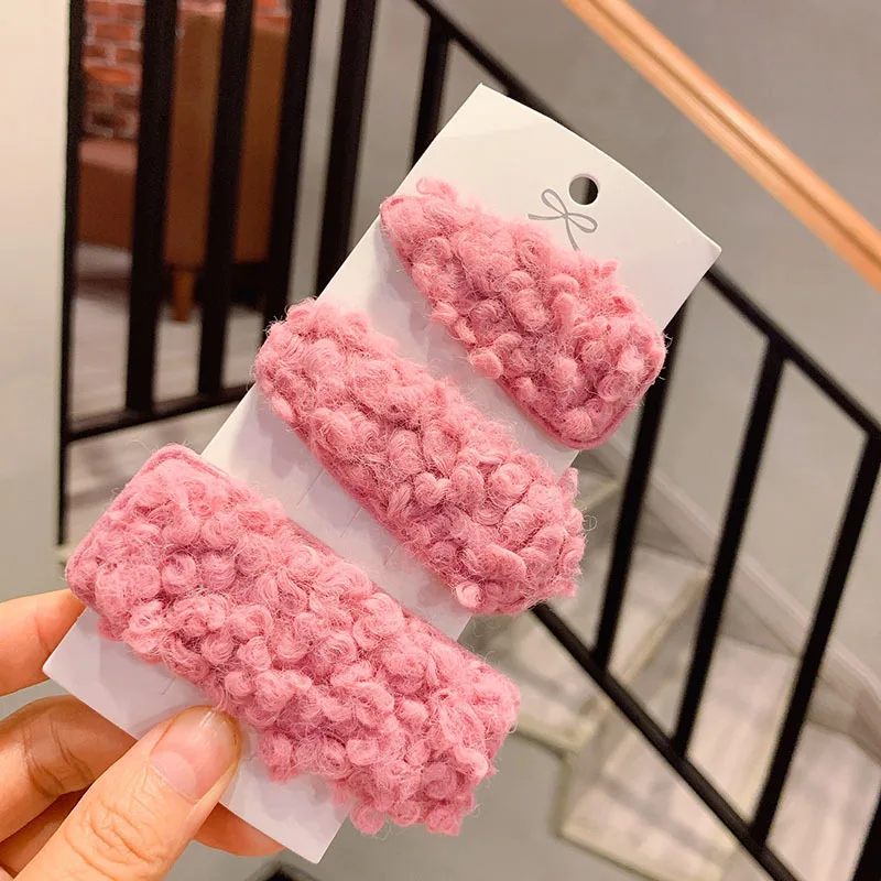 36 компл./лот 3 шт./компл. DIY Простые мульти плюшевые капли воды заколки BB заколки для волос Инструменты для укладки волос аксессуары HA1001