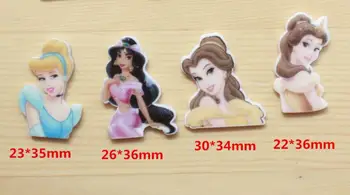 

50pcs Princess Mixed Resin Flatbacks Planar Resin Crafts for DIY Home Decoration Accessories