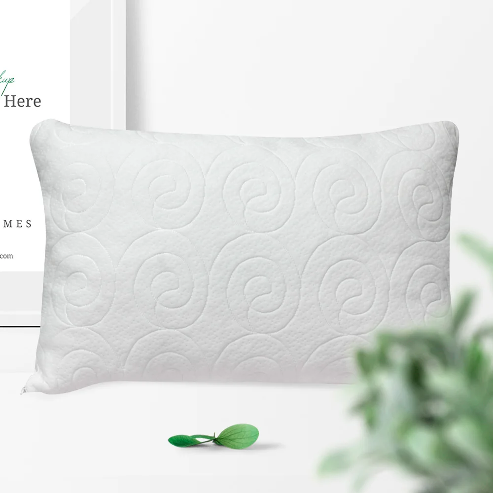Memory Cotton Pillows Bamboo Fiber Quilting Seam Pillow for Sleeping