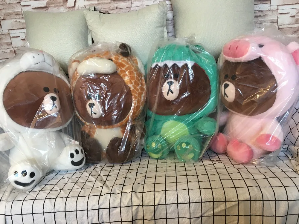Милый коричневый медведь трансформирует животных плюшевые мягкие творческие коготь машина кукла качество игрушки для подруги детский подарок