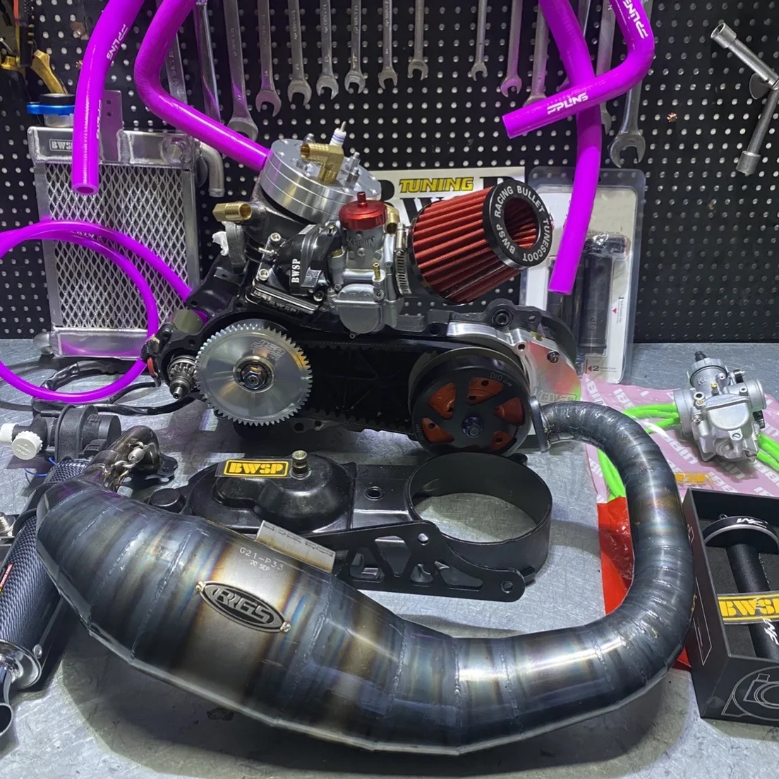 DIO50 двигатель 125cc AF18 водяное охлаждение JISO цилиндр с большим отверстием 54 мм
