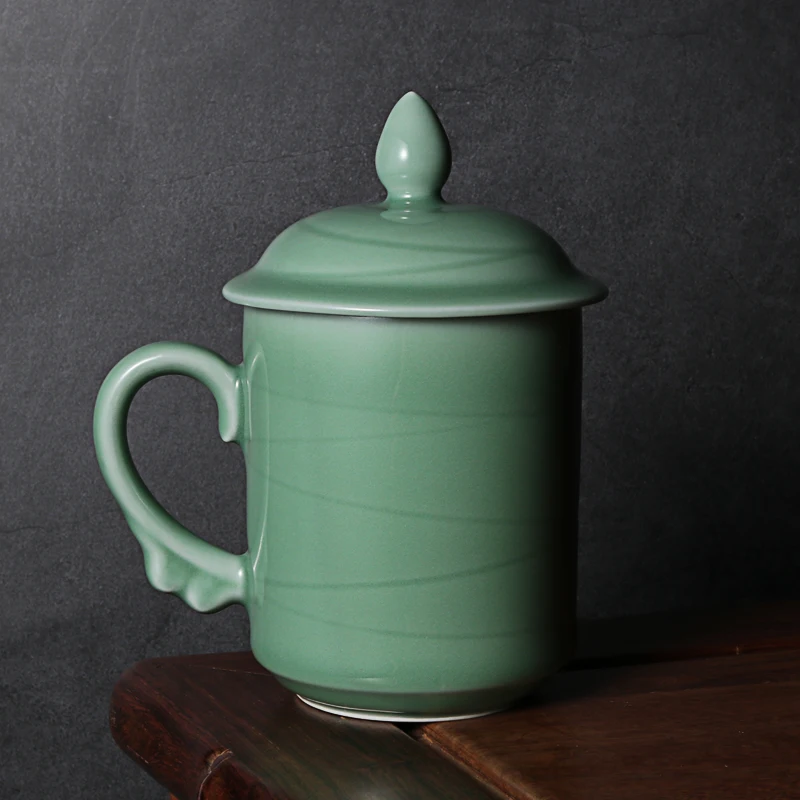 Celadon кунг-фу чайный сервиз, кружка для вина чайная церемония китайский чайный набор, чайный сервиз фарфор для зеленого чая Китай