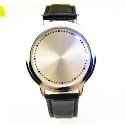 Креативная Мода светодиодный сенсорный экран часы простые умные электронные часы