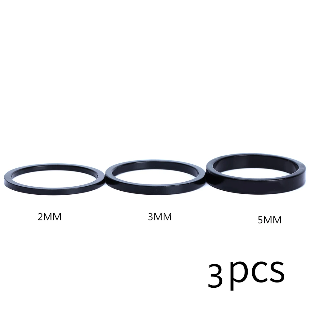 2MM 3mm 5mm 1pcS Опасности 2/3/5 мм Регулировка Алюминий сплав велосипедов Велосипедная вилка шайба стволовых гарнитуры распорки поднять руль кольцо велосипедные аксессуары - Цвет: 2MM 3mm 5mm 1pcS