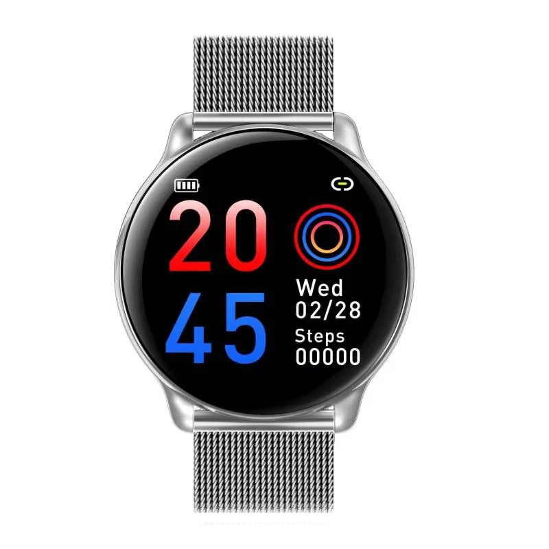 Makibes SE01 умные часы для мужчин IP67 кровяное давление монитор сердечного ритма модные спортивные часы фитнес трекер часы Bluetooth музыка - Цвет: Silver steel