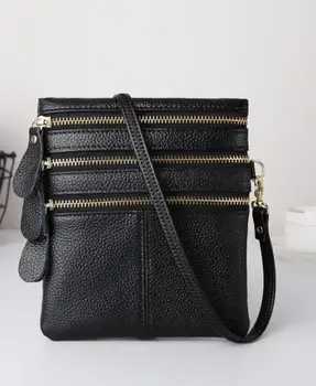 

2019 britt new messenger bag, large capacity mobile phone bag, leather shoulder bag, fashionable and versatile Wallet