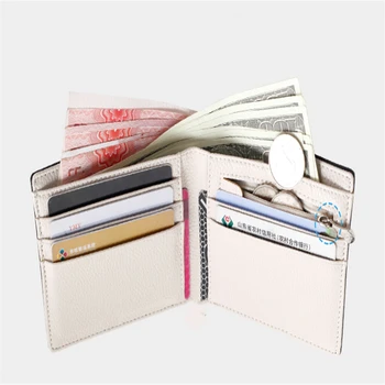 

High-grade Men 's Short Paragraph Wallets Korean Version Cross-Pattern Young Men' s Coin Purses Multi-card Card Pouches Carteira