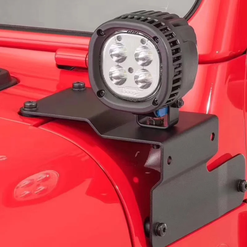 Для Jeep Wrangler кронштейн для светодиодной лампы фонарик на капюшон кронштейн для ламп A-световой столб стенд подходит JL