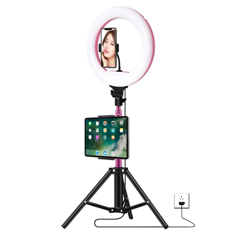 

32CM Control LED Ring Light with Tripod 1.7M for Live Stream, YouTube Video, Beauty Selfie, Studio Lighting Etc
