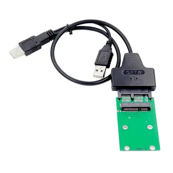 

Mini Pcie MSata SSD to 1.8 Inch Micro-Sata Adapter Card + USB Micro-Sata Cable 7Pin 9Pin USB to SSD Mini Pcie