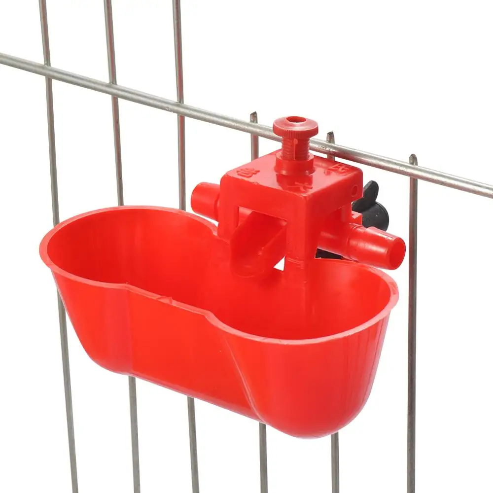 Bird Water Drinker Bird Dringking Bowls Water Drinker Pigeon Quail Automatic Chicken Drinking double Cups Screws Bird Feeder Tools 5 Pcs