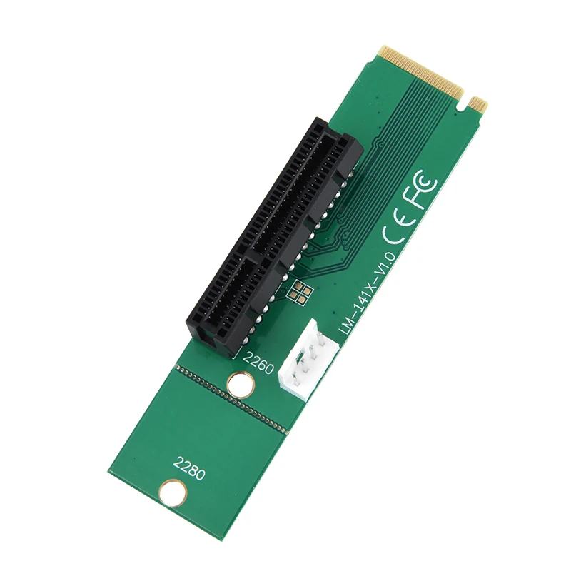 NGFF To PCI-E Riser Card M.2 Port To PCIE Extender Card 1X 4X Mining Adapter Card For Windows 7