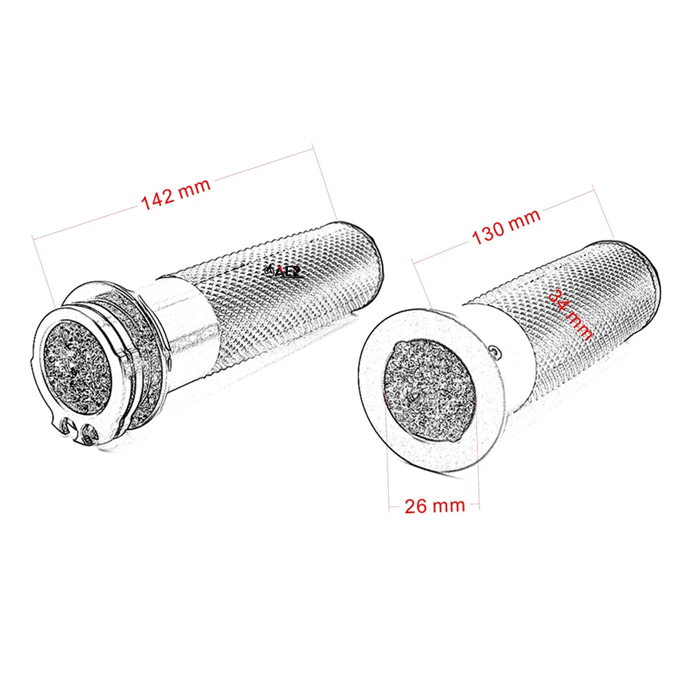 JAER Custom Motorcycle 1" 25mm Aluminum CNC Handlebar Handle Bar Hand Grips for Harley Softail Sportster Touring Dyna