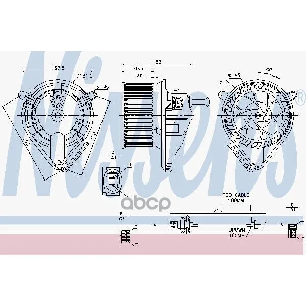 Мотор Отопителя Mb Sprinter-A/C 95-06 Nissens 87039 Nissens арт. 87039