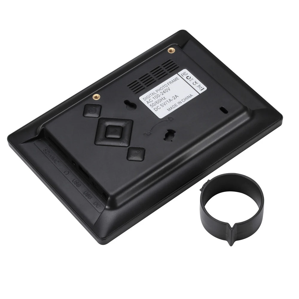 7" LEDs Digital Photo Frame Desktop Album Display Image MP4 Video MP3 Audio Clock Calendar Touch Key Support Auto Mixed Play