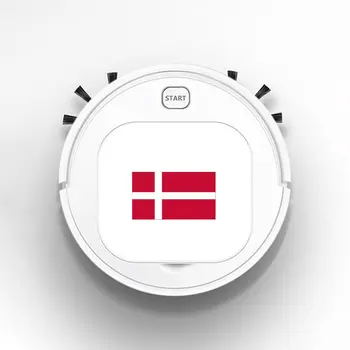 

Auto USB Sweeping 1800Pa Multifunction Smart Robot Vacuum Cleaner Dry Wet Floor Cleaner Personality World Denmark Flag