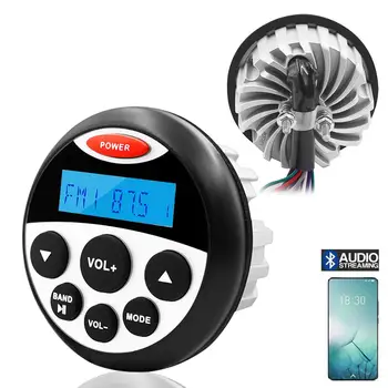 

Marine Waterproof Bluetooth Stereo Receiver Car USB MP3 Player Boat FM AM Radio For Yacht Motorcycles Speedboats Golf Cart