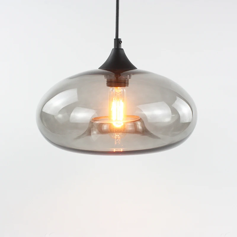 Lâmpada com Luzes Cabo para Restaurante Sala de Estar Arte Moderna Deco Pendurado Vidro Colorido E27e26 Pingente Led Café Cozinha Barra 14 e26 pingente lâmpada com luzes led cabo