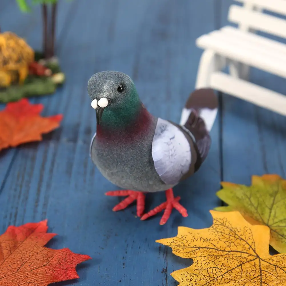 Simulation Decorative Foam Pigeon Model Fake Artificial Imitation Bird Garden Ornament Wedding Decoration