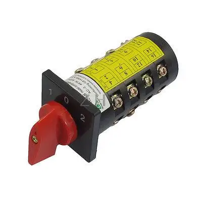 

Latching Locking 3 Position 1-0-2 AC 380V 10A Cam Combination Changeover Switch