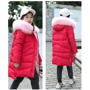 

Benemaker Winter Down Jacket For Girl Boy Children Fur Collar Parkas Teen Windbreaker Coat Baby Warm Kid Clothes Outerwear YJ163