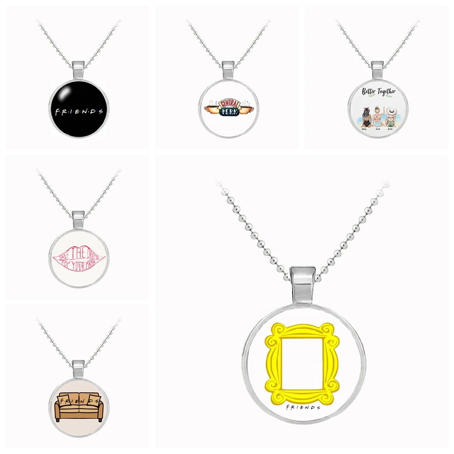 

Best Friends Are The Sisters We Choose Friendship Pendant Necklace Quote Jewelry Glass Cabochon Necklace Christmas gift
