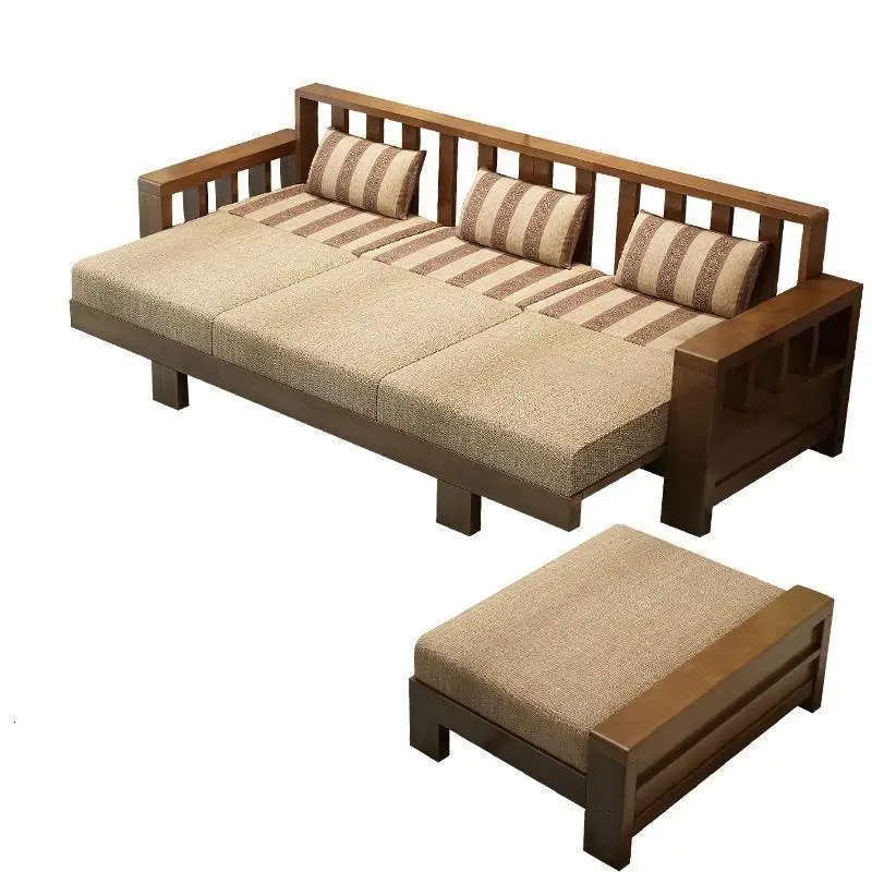 Version A Meble Do Salonu Puff Futon Home Copridivano Oturma Grubu Mobile Деревянный Ретро набор мебели для гостиной Mueble De Sala диван - Цвет: Version A