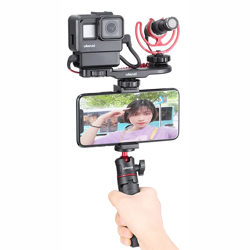 Ulanzi PT 8 9 Gopro смартфон Vlog пластина для Sony A6400 A6300 крепление холодной обуви