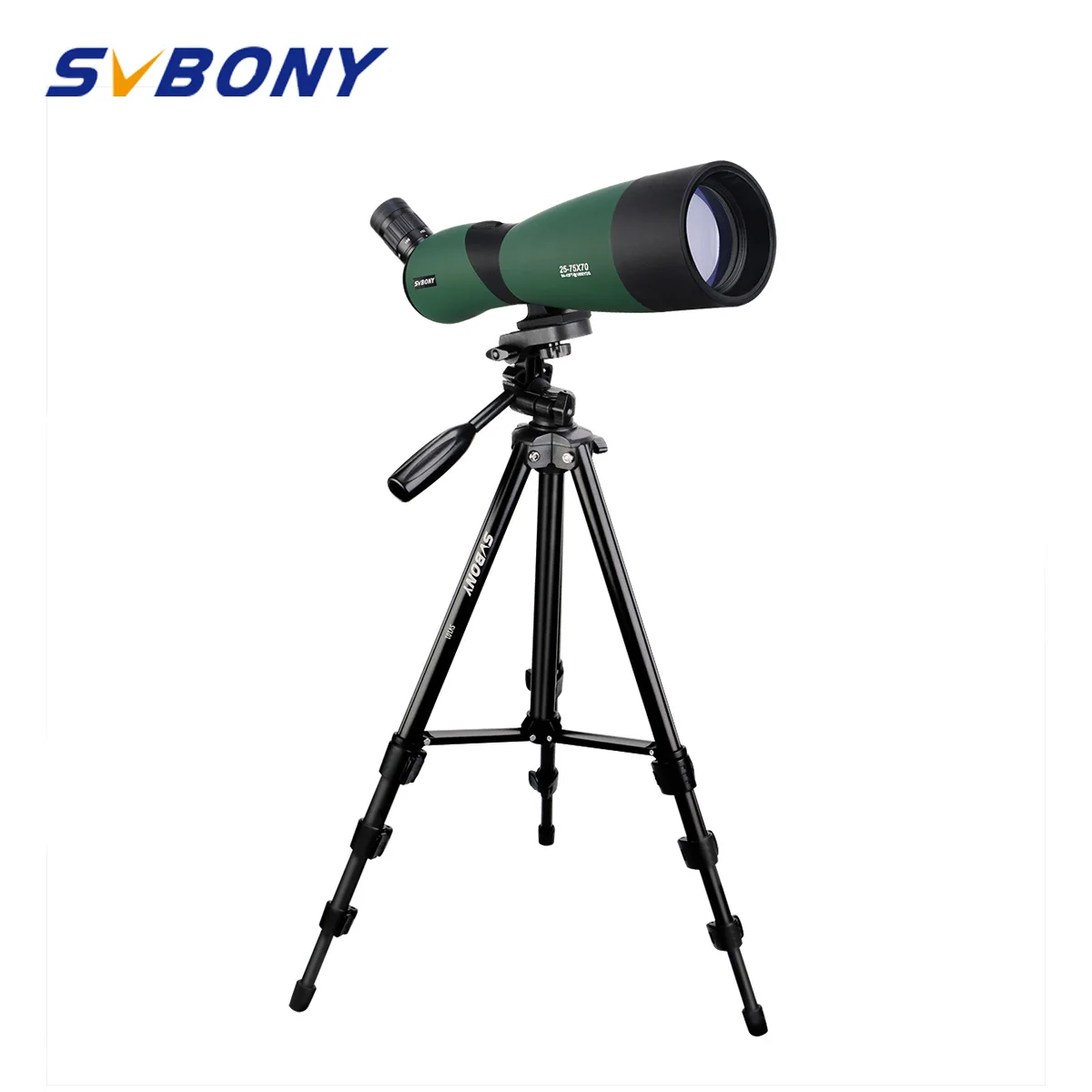 SVBONY SV403 20-60X60/25-75x70mm Оптическая Труба с зумом телескопы с многослойным покрытием оптический Монокуляр Spyglass w/5" Штатив для охоты