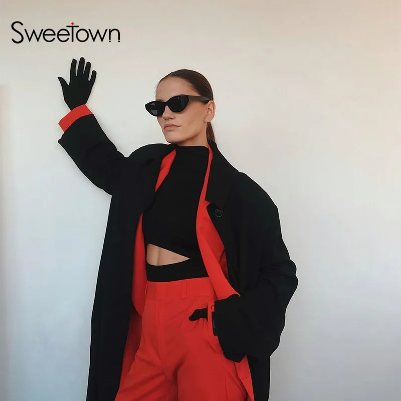 Sweetown Winter Fashion Cut Out Long Sleeve Basic Bodysuit With Gloves Slim Sexy Body Mujer Turtleneck Rompers Women Bodysuits