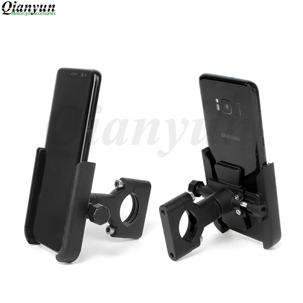 Universal Motorcycle Bike Scooter ATV Handlebar Rearview Mirror Mobile Phone Holder Mount Bracket Z900 Z800 Z750 Z1000 NIAJIA300
