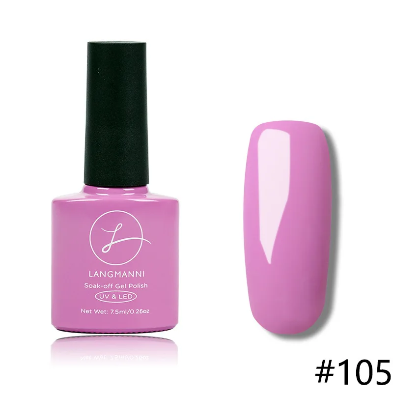 Одноцветный Гель-лак для ногтей, украшение для красоты, украшение для женщин и девушек, дизайн ногтей J3 - Цвет: 105