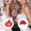 Women Christmas Pasties Nipple Cover Glitter Cartoon Santa Snowflake Disposable Breast Stickers Adhesive Invisible Bra ► Photo 2/6