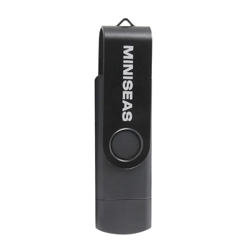 Флэш-накопитель USB Смартфон OTG 32 ГБ 16 ГБ 8 ГБ 4 ГБ Pen Drive внешнее хранилище Pen Drive USB-накопитель Флэш-накопитель - Цвет: Black