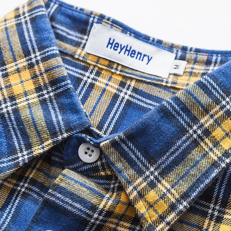 ICPANS blouse Shirt Men Long Sleeve Streetwear Hip Hop Camisa Hombre Plaid button up shirt Spring Autumn Loose Oversize