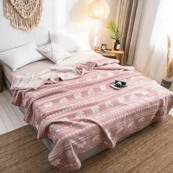 

Multi layer cotton gauze towel quilt sofa blanket cover blanket single double nap blanket air conditioning summer cool quilt bed