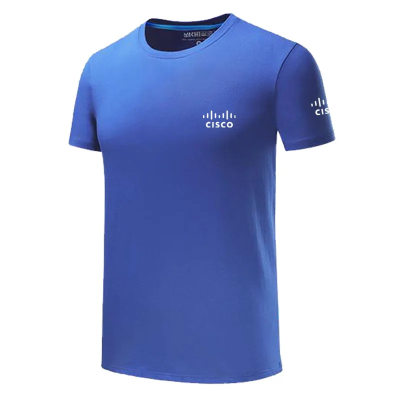 

Summer T Shirts CISCO 100% COTTON Short sleeve T shirt T-shirt Round Neck streetwear
