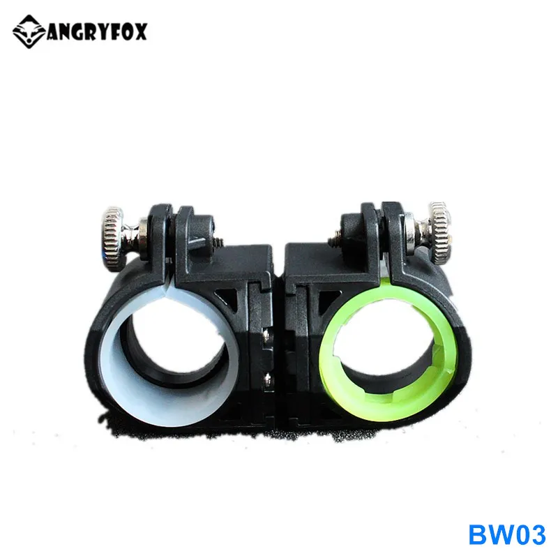 

Angryfox 360 Degree Rotatable Weapon Flashlights Mount Holder Plastic Bicycle Light Bracket LED Torch Light Handlebar Clip Mount