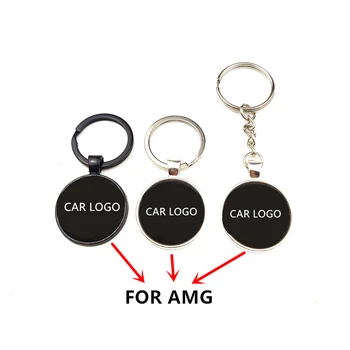 

3D car logo sticker car emblem key rings keychain For Mercedes Benz W124 W203 W204 G63 G350d G500 GLA GLA43 C63 C43 A45 AMG