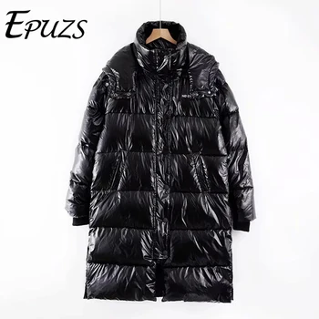 

winter jacket women black thick long parka coat women fashion letter casual zipper hooded coat korean winter coat