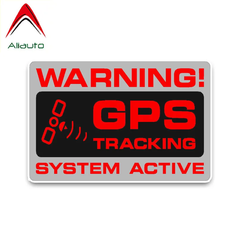 

Aliauto Warning Car Sticker GPS Tracking Police System Active Noticeable Sunscreen Waterproof Decoration Decals PVC,12cm*7cm