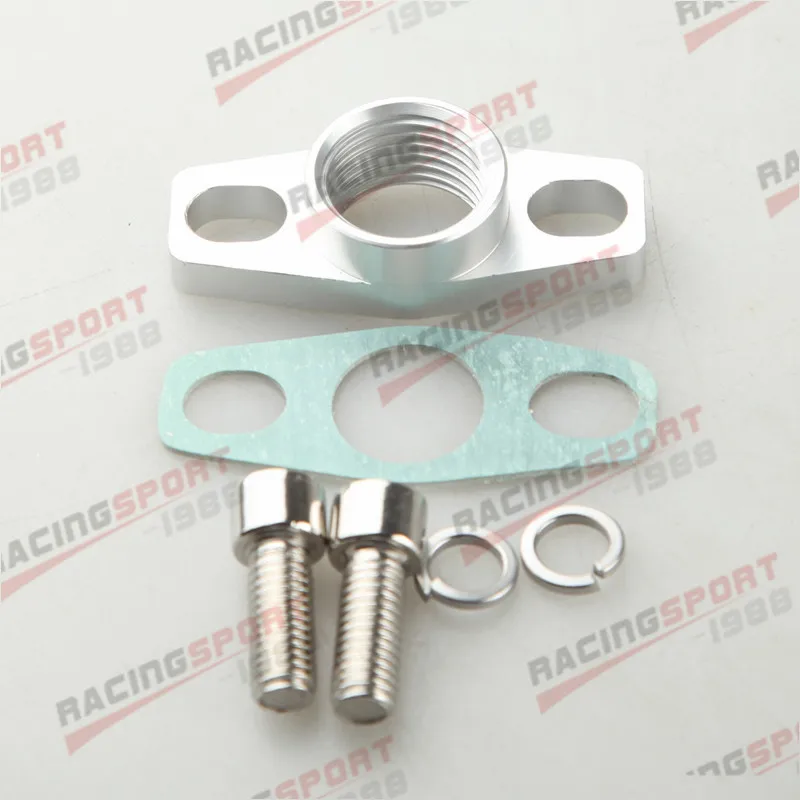1/2 &quotNPT турбо возвратный сливной фланец комплект GT25R GT28T GT30R GT35R | Автомобили и