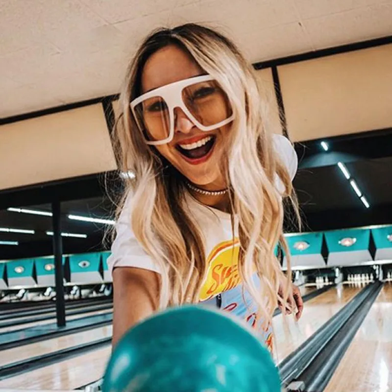 Модные трендовые Квадратные Солнцезащитные очки женские брендовые дизайнерские