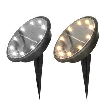 

Home Garden Under Ground Lamp Solar Ground Lights 10 LED Waterproof Outdoor Garden Landscape Pathway Lawn Lamp
