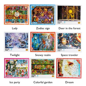 

Jigsaw Picture Puzzles 1000 Pieces Assembling Puzzles Toys For Adults Children Kids Games Educational Toys Home Wall Decoration